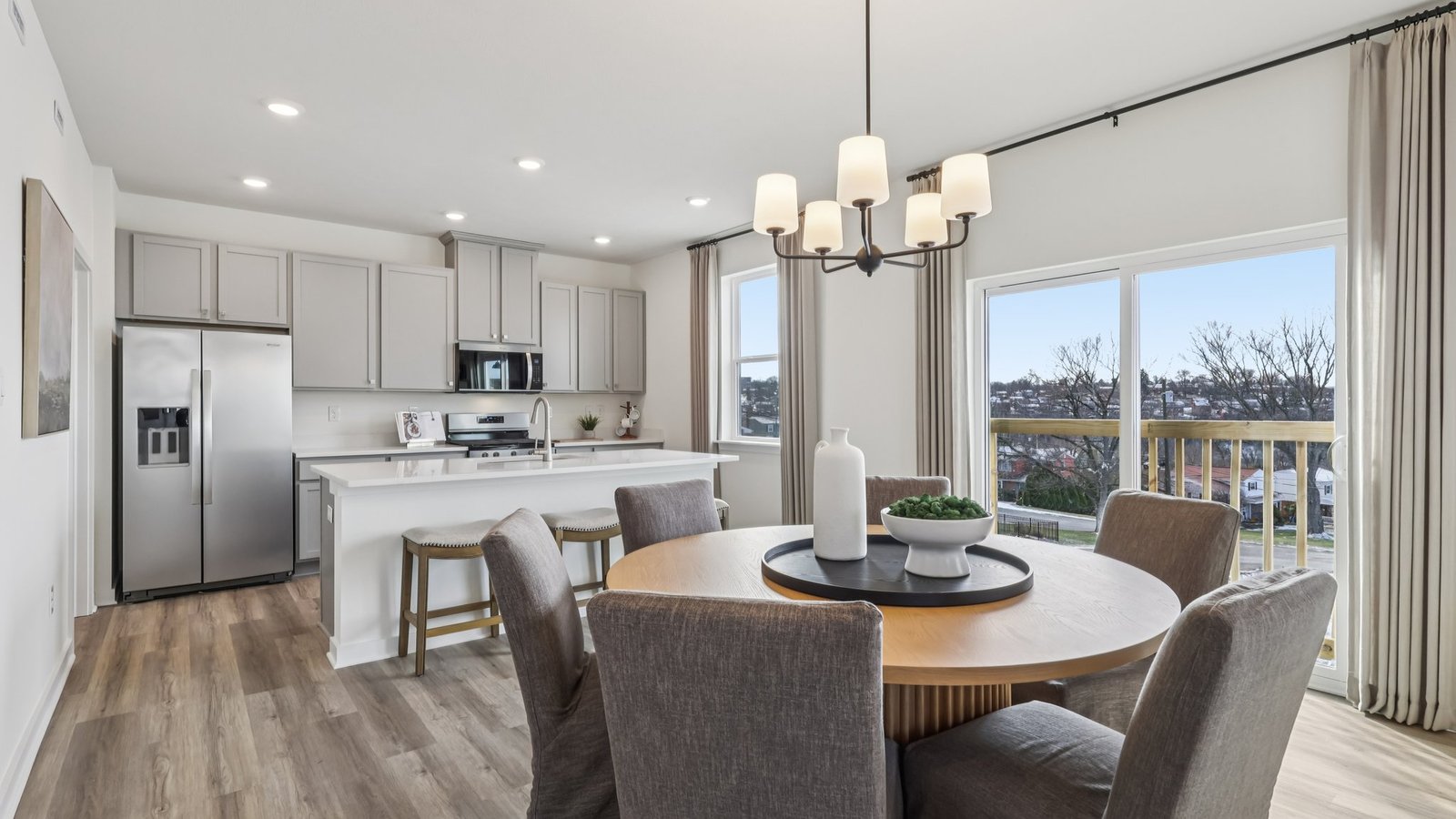 Dining area off of kitchen
