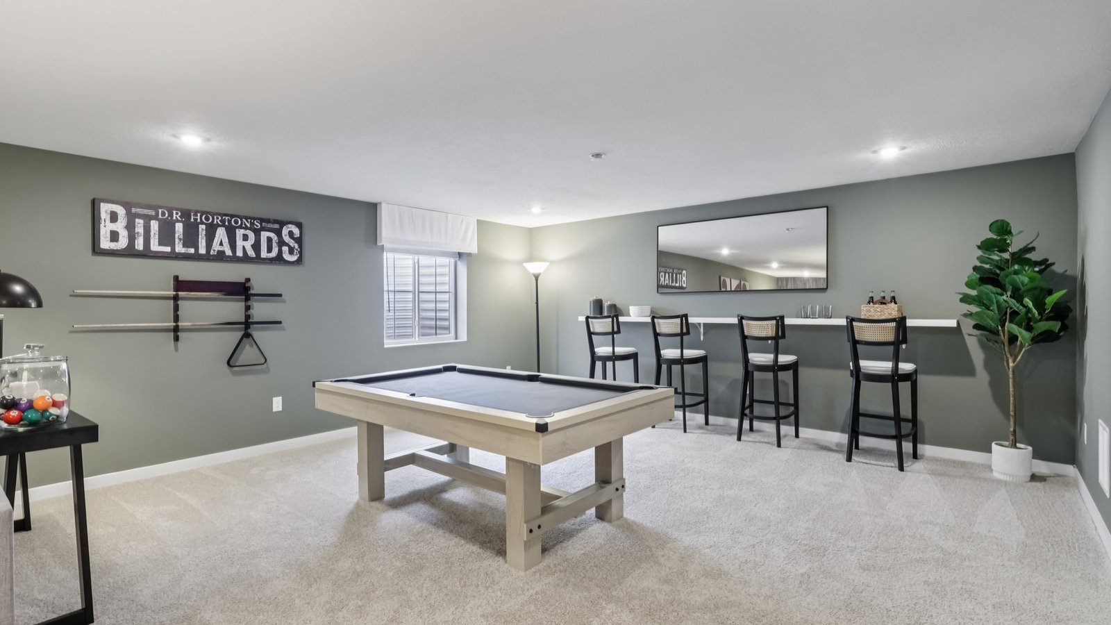 Finished lower level