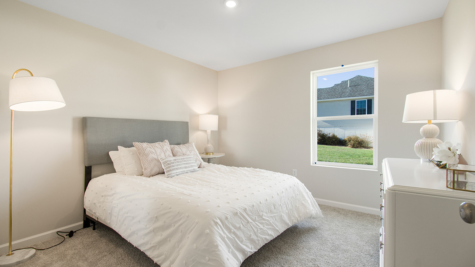Secondary bedroom with window