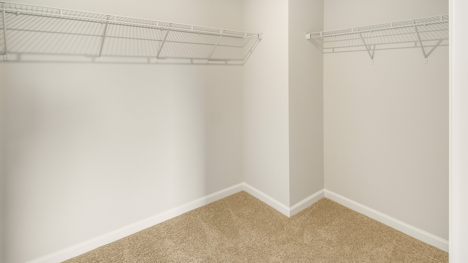 primary suite walk-in closet