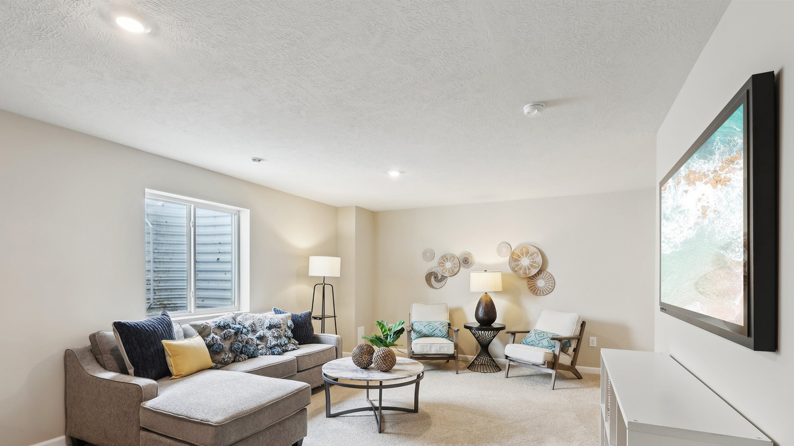 Finished lower level