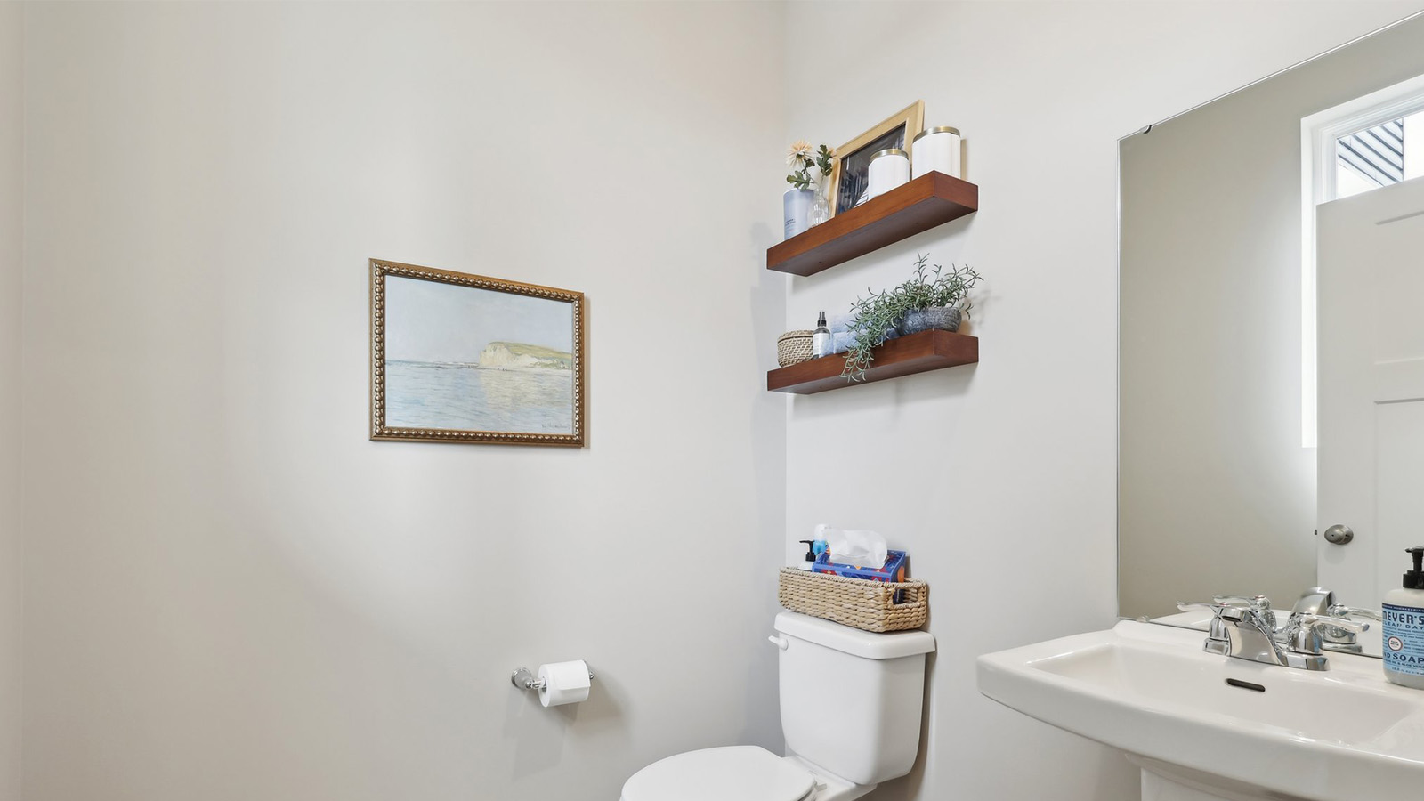 Main level half bath