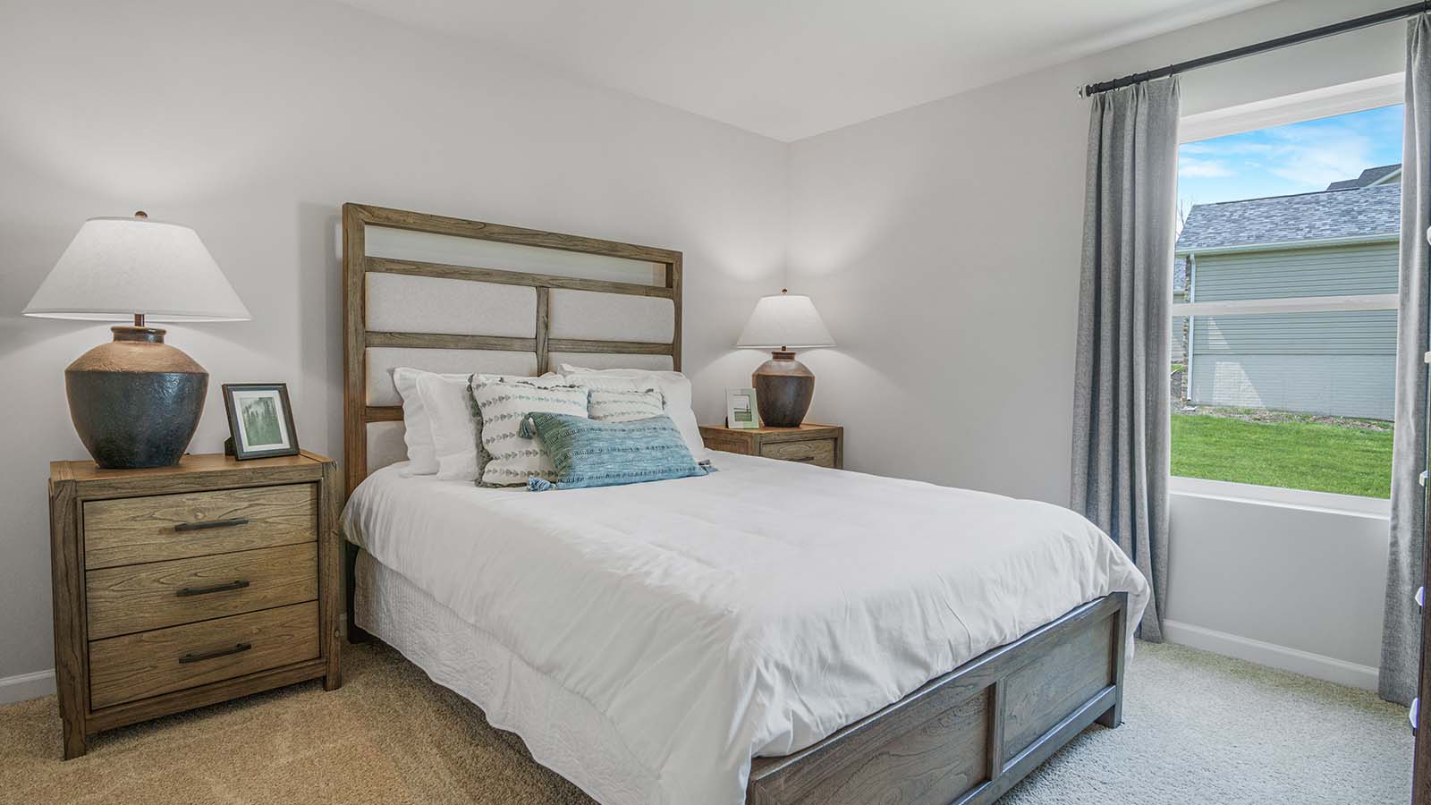 Secondary bedroom with large window