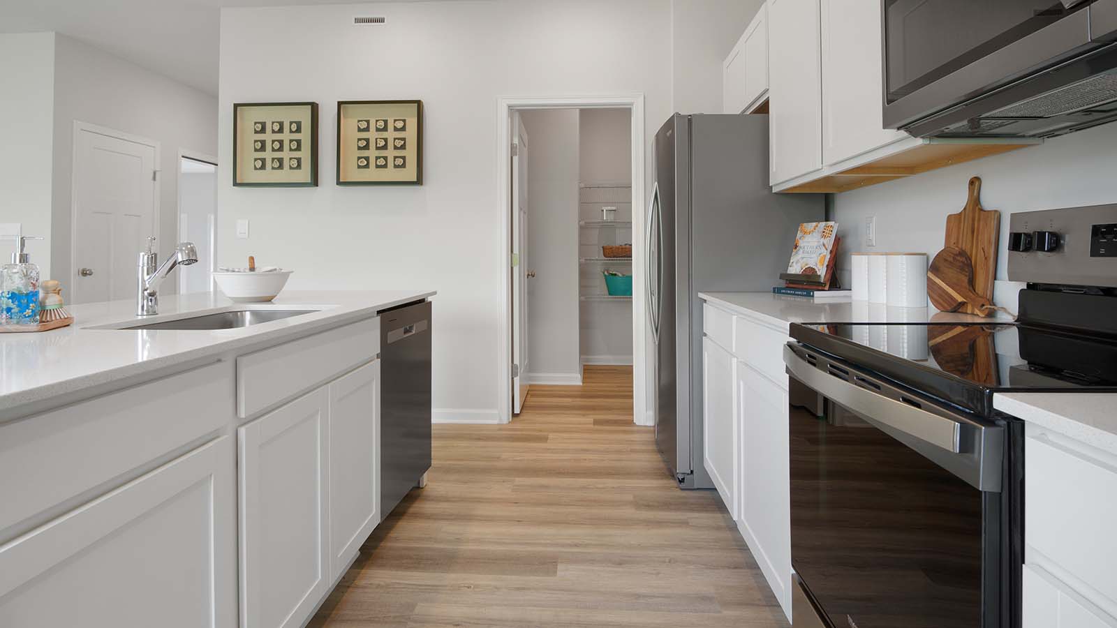 Kitchen with pantry