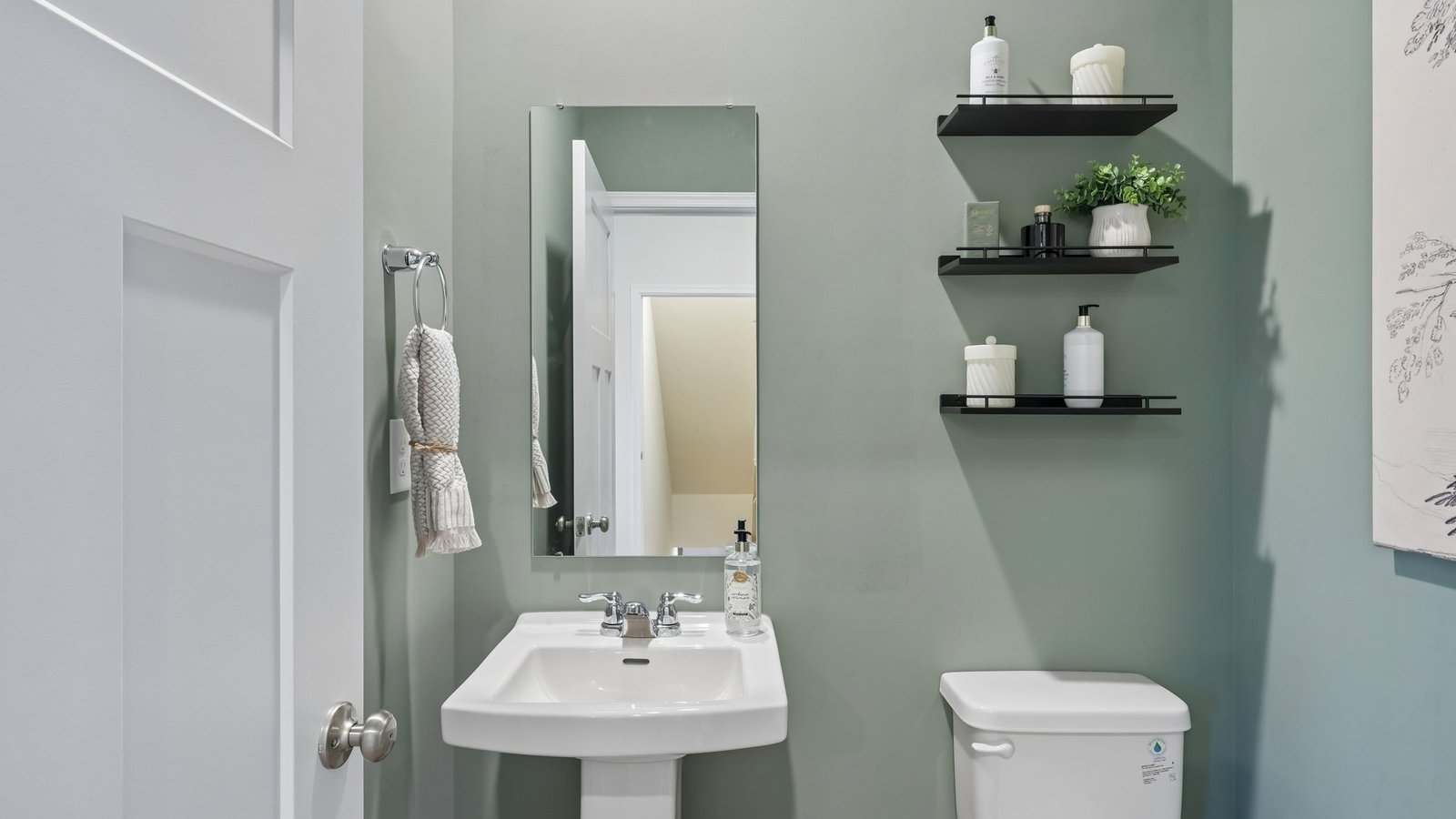 first floor half bath