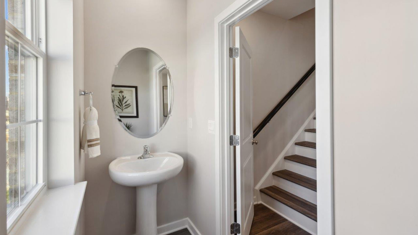 first floor half bath