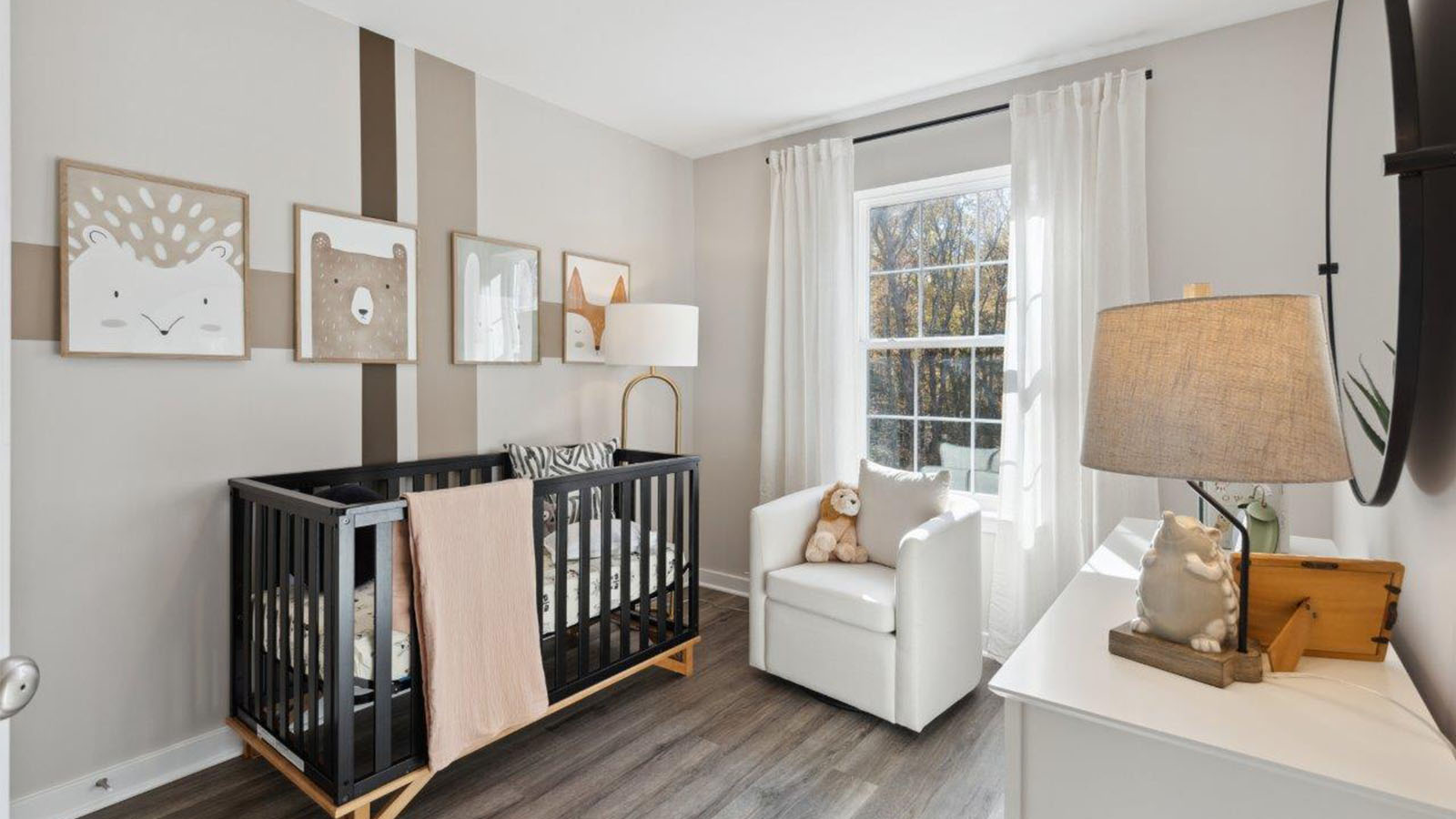 Secondary bedroom with one large window