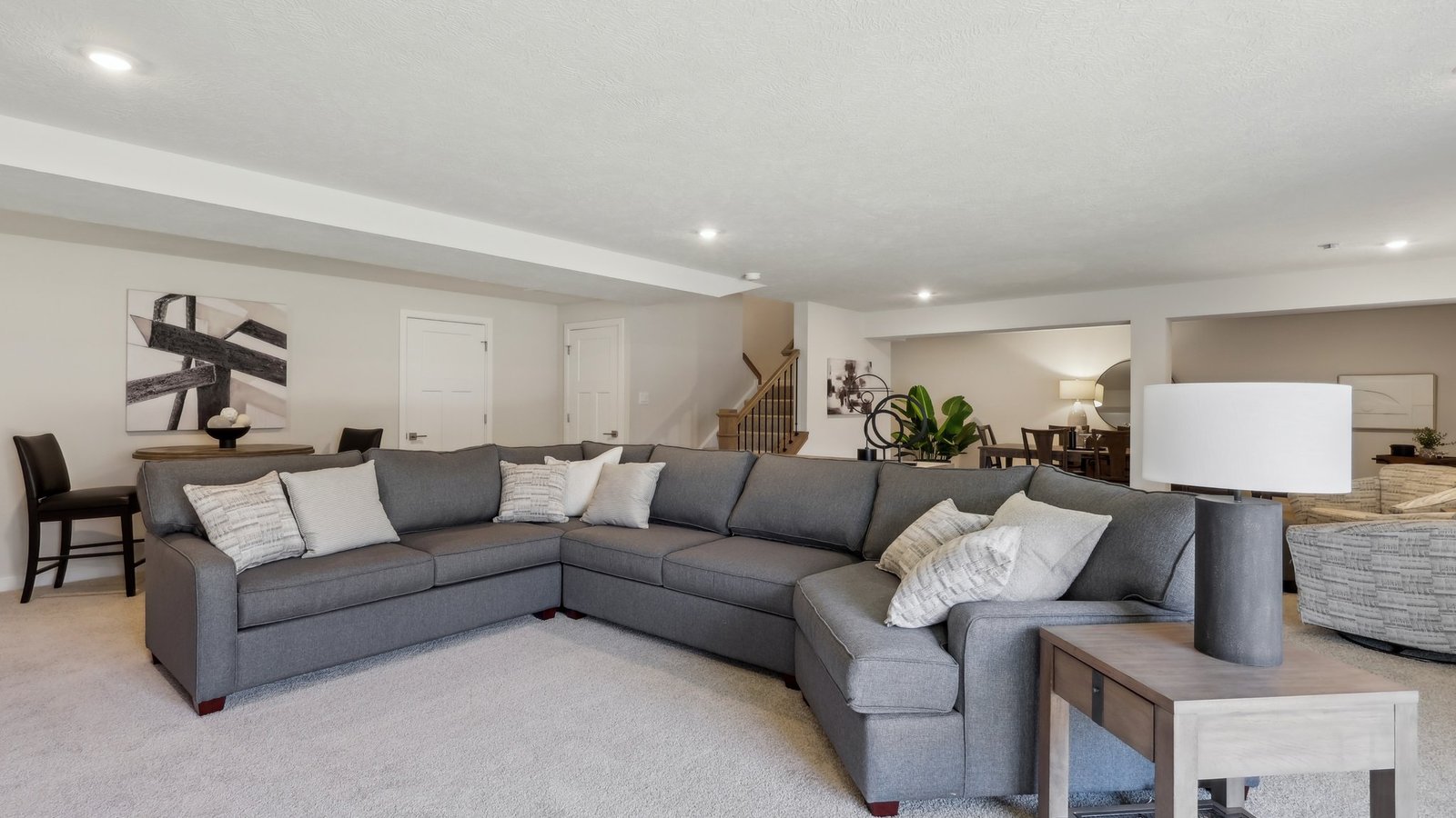 Finished lower level