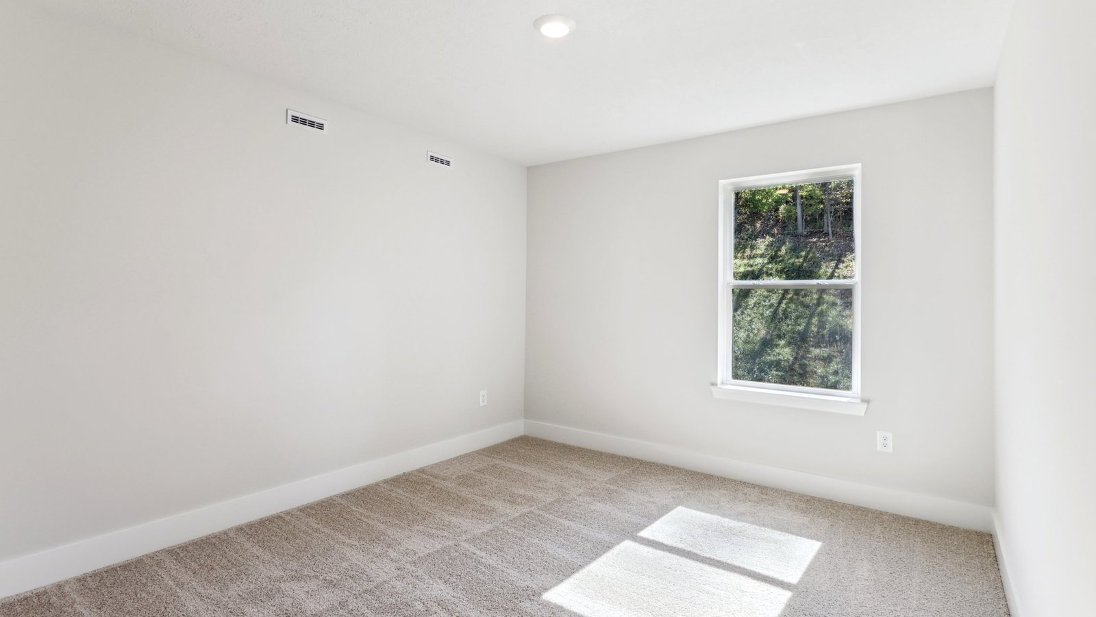 Secondary bedroom with large window