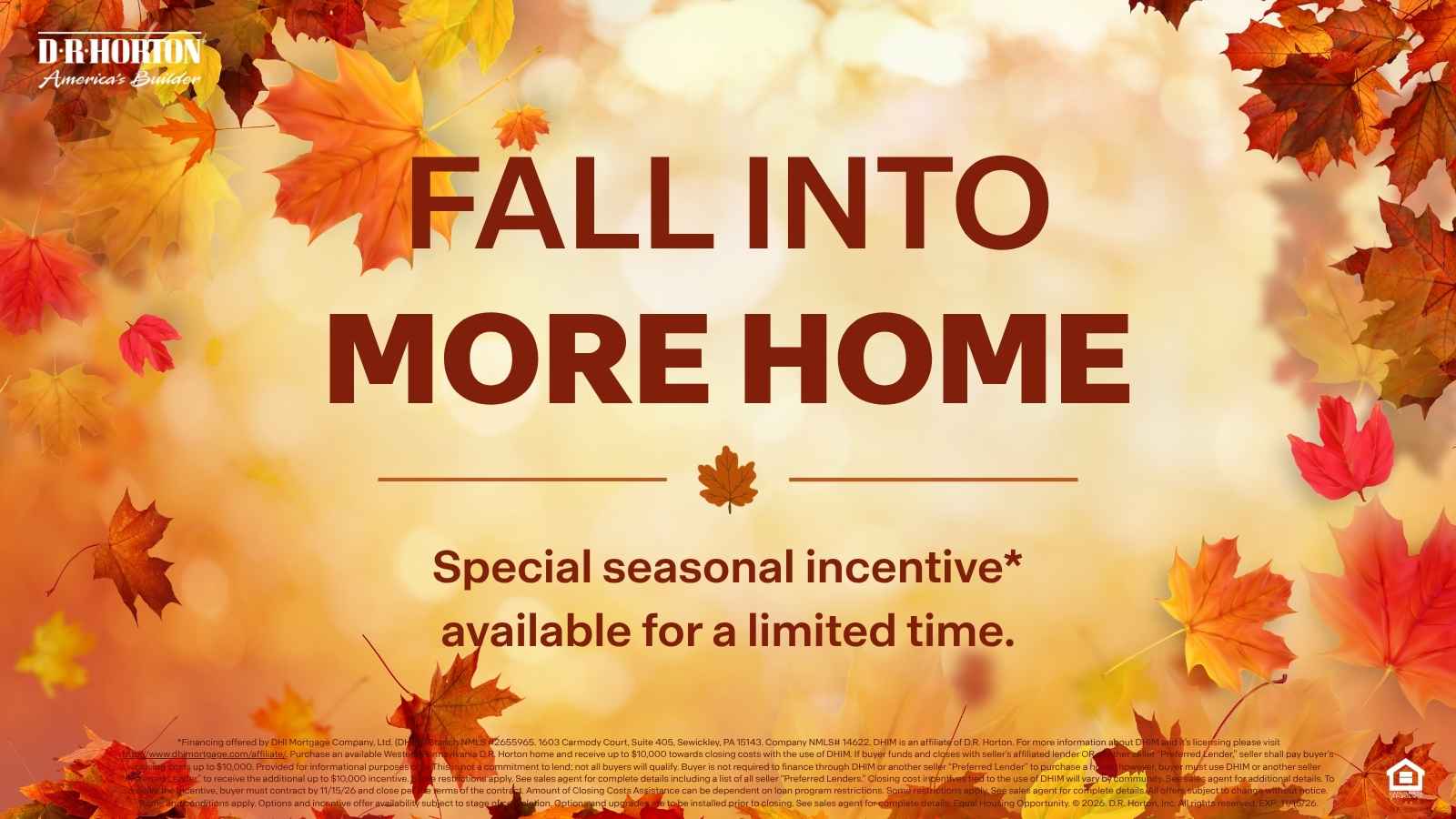 Fall Incentive