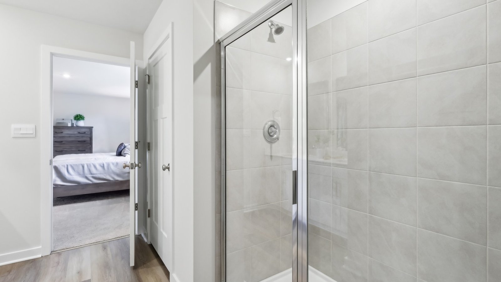 Primary ensuite bathroom walk-in shower