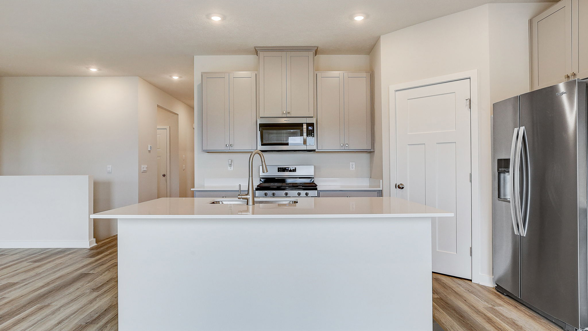 kitchen with large island