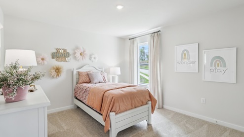 Secondary bedroom with one large window