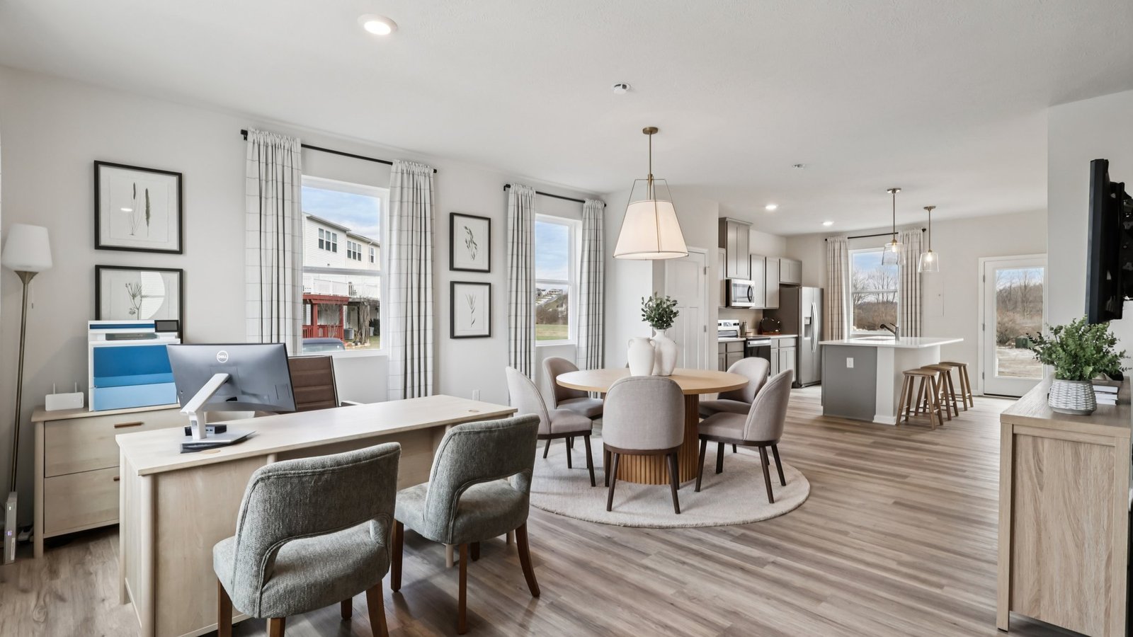 Open concept living area