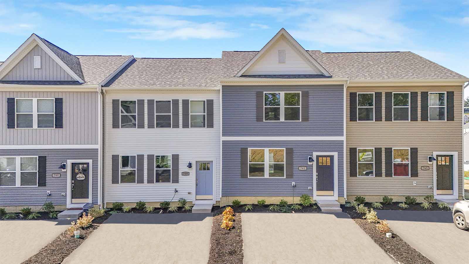Exterior of jefferson townhome