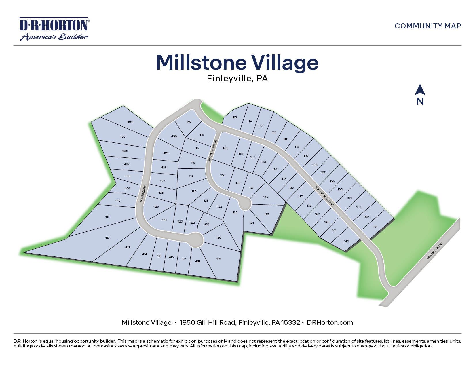 New Homes in Millstone Village Jefferson Hills, PA D.R. Horton