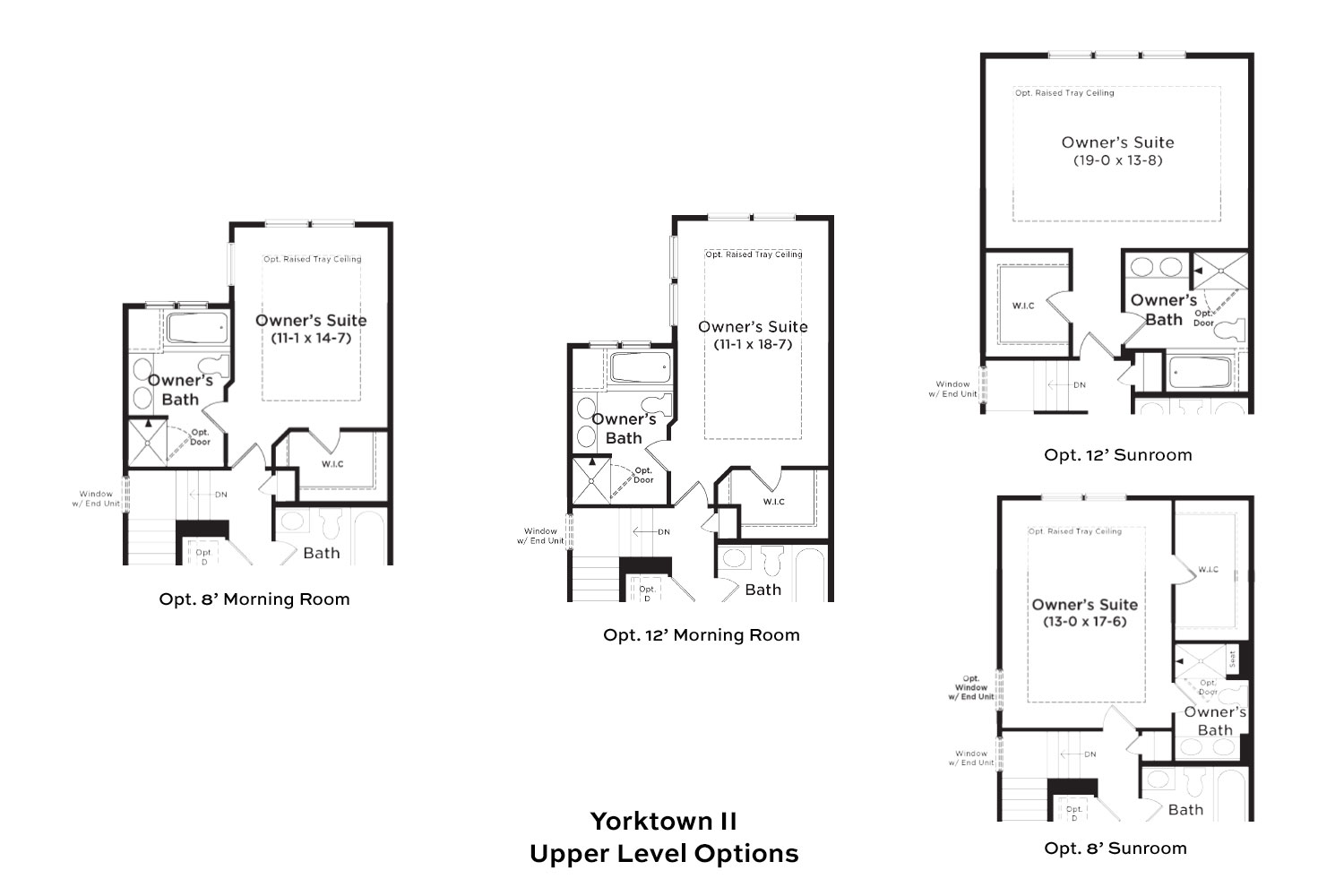 Yorktown II 2nd Floor Options Floorplan