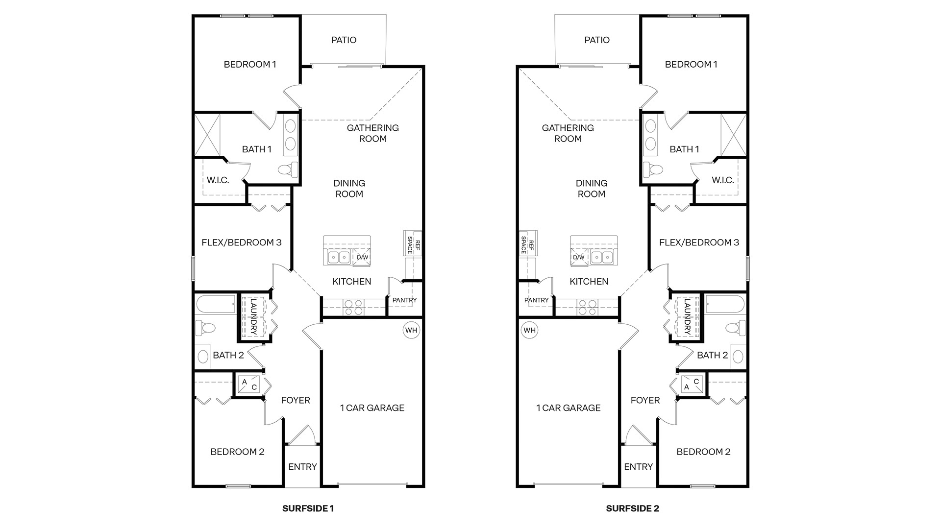 Palm Coast Villas Surfside Floorplan