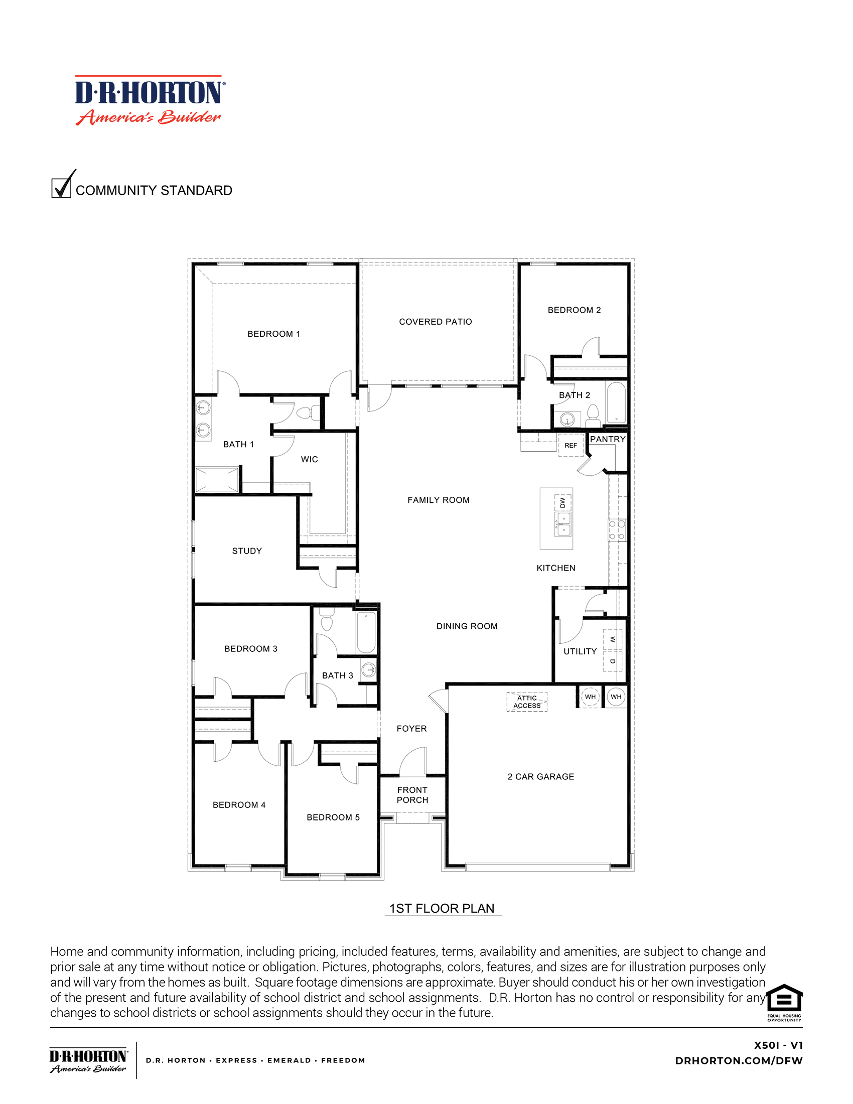 X50I Floorplan in Williamsburg of Fate A Elevation