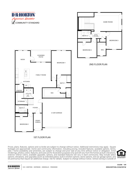 X40N Floorplan rendering