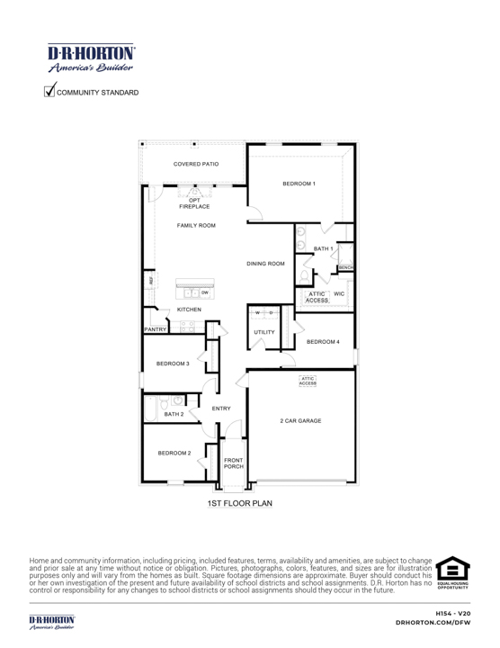 H154 Floorplan rendering