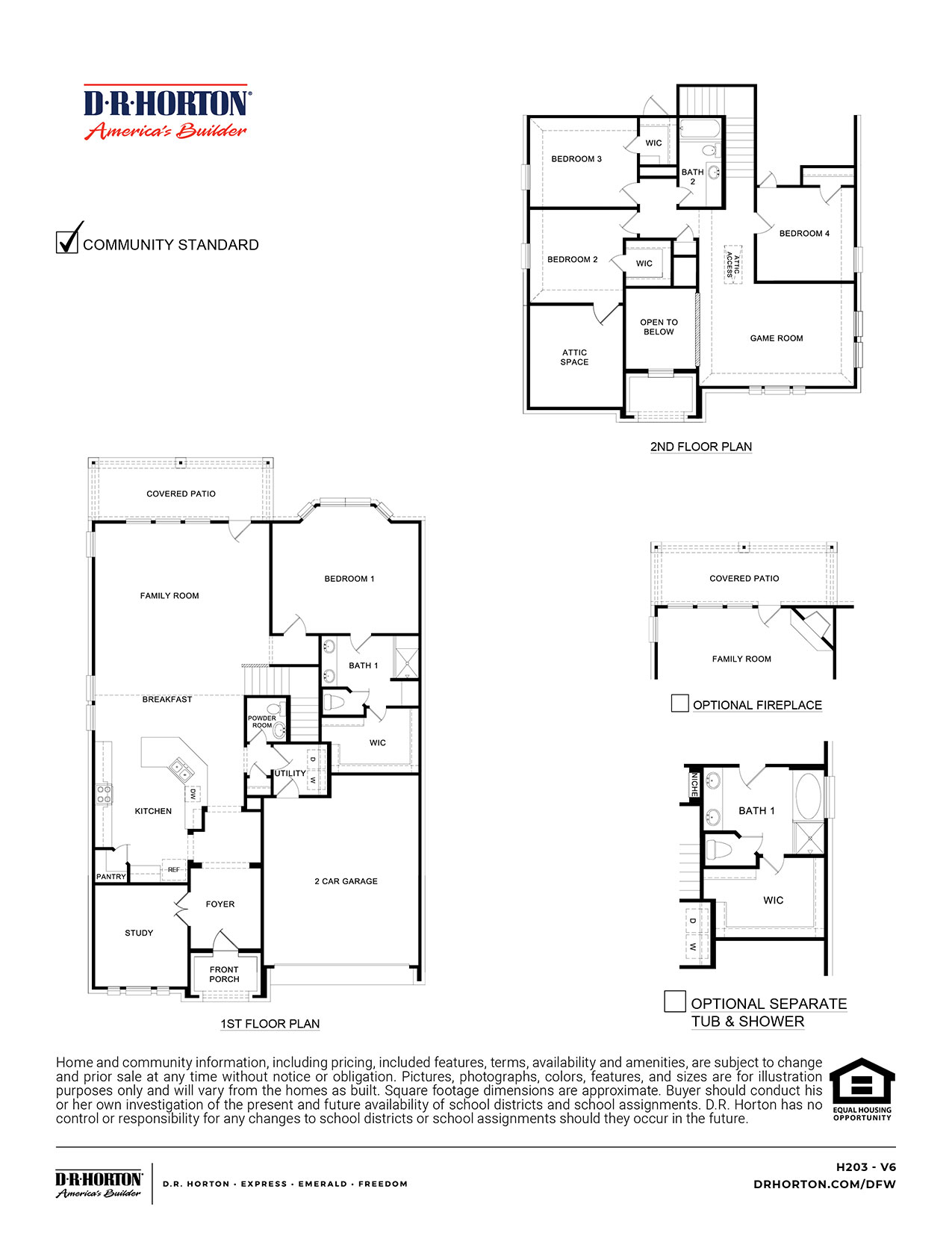 H203 Floorplan rendering