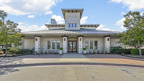 Woodcreek neighborhood center stone building