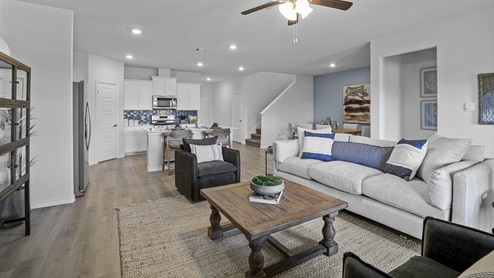 5044 Blazer Way at Fireside by the Lake in Garland, TX open concept living area