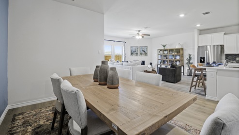 5044 Blazer Way at Fireside by the Lake in Garland, TX dining area with view of kitchen area