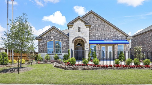 5048 Blazer Way at Fireside by the Lake in Garland, TX exterior of one story model with beautiful brick