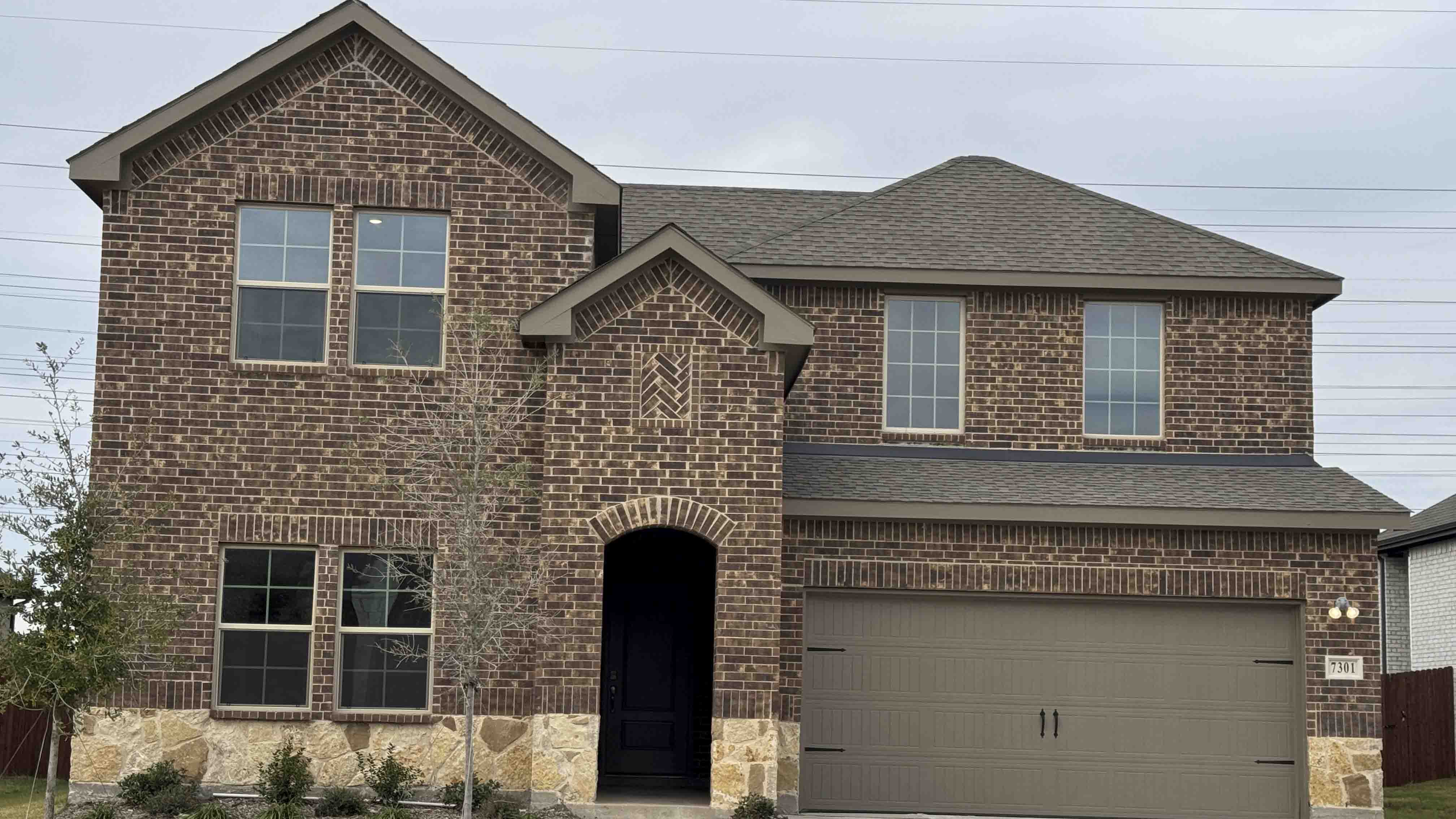 Two story home with 2 car garage