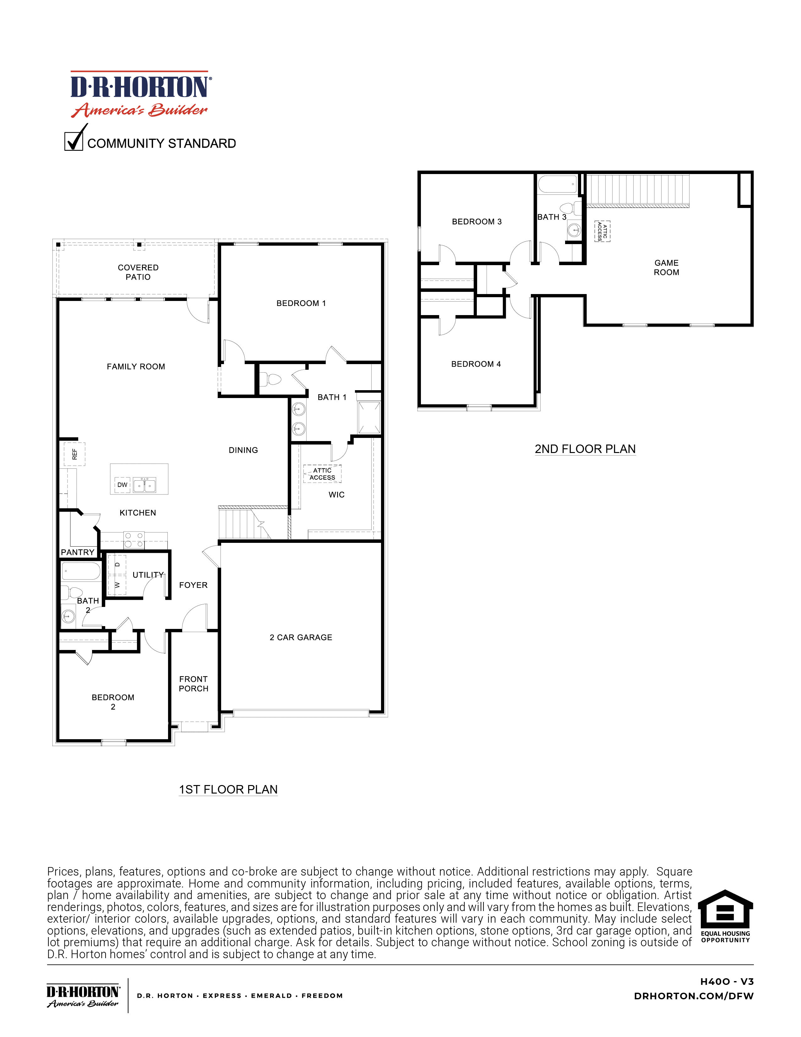 H40O Floorplan in Fireside by the Lake of Garland