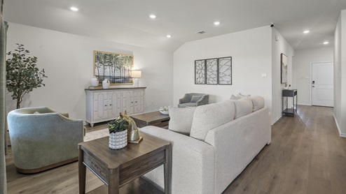 1304 Quest Bridge Road open concept living area with hardwood floors