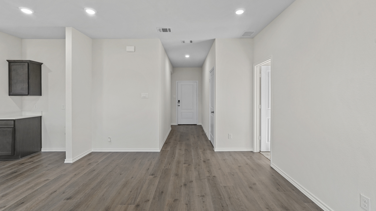 Entry hallway next to kitchen