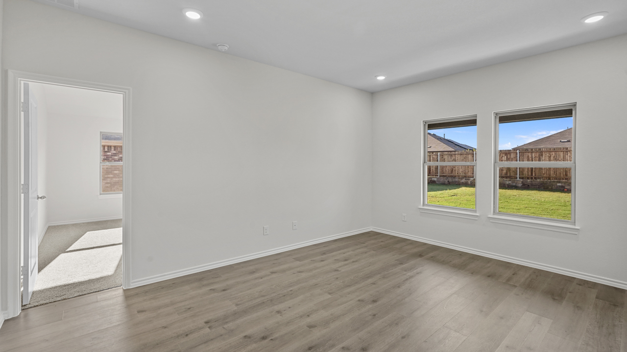 large living room with double windows