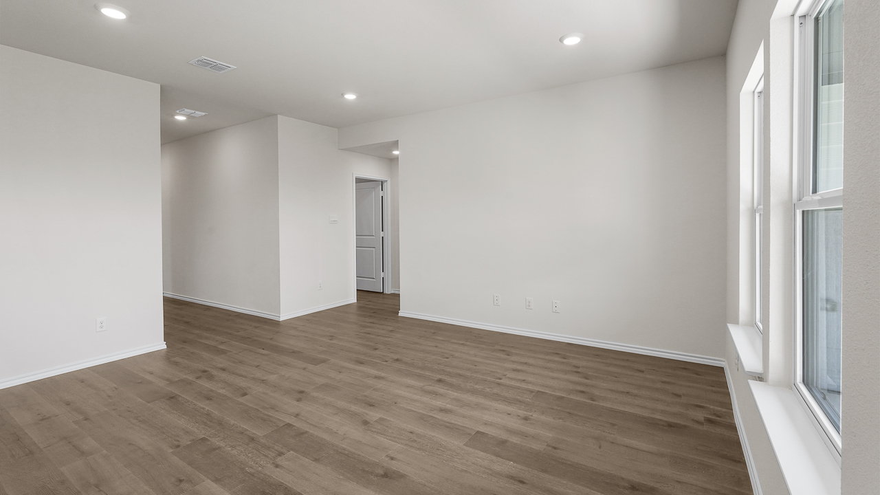 large living room with double windows