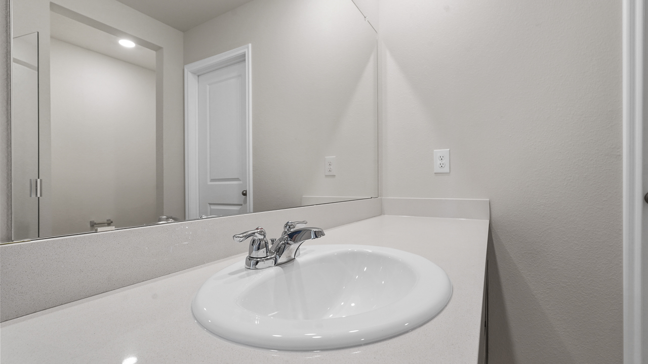 close up of vanity and sink