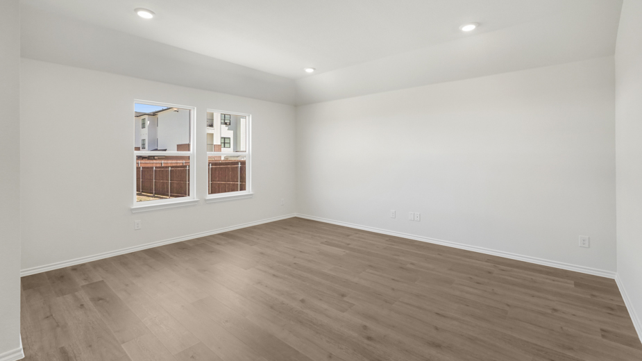 living area with double windows