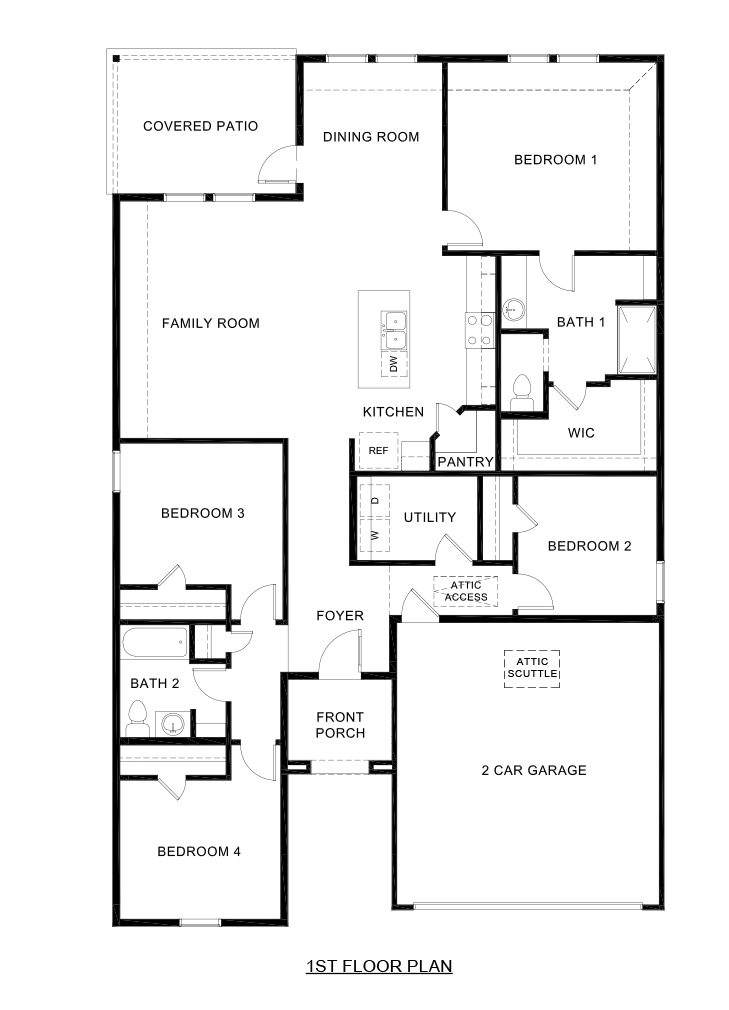 One story floorplan