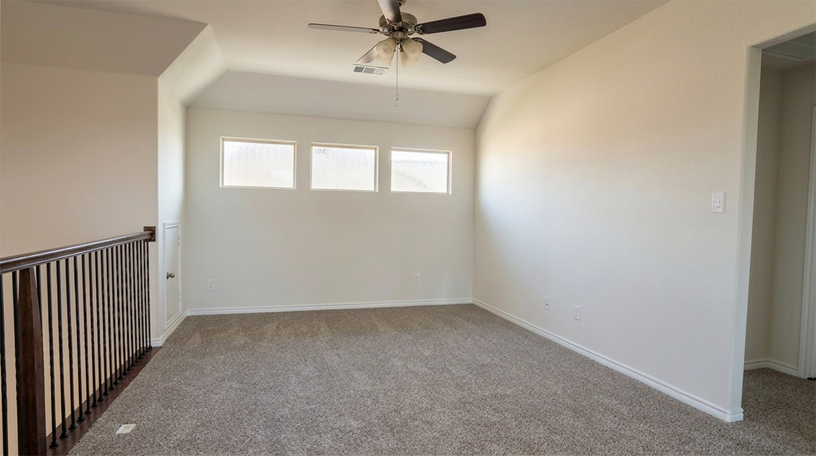 upstairs