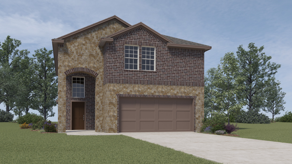 two story home rendering