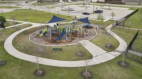 Wildcat Ranch playground aerial in Crandall TX