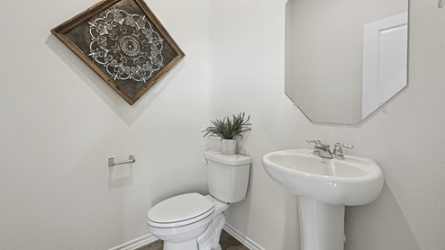 2015 Wildcat Trail model home at Wildcat Ranch in Crandall, TX powder bathroom