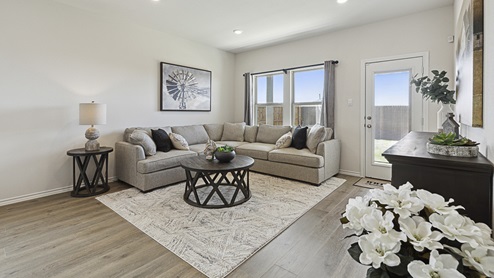2015 Wildcat Trail model home at Wildcat Ranch in Crandall, TX open concept living area