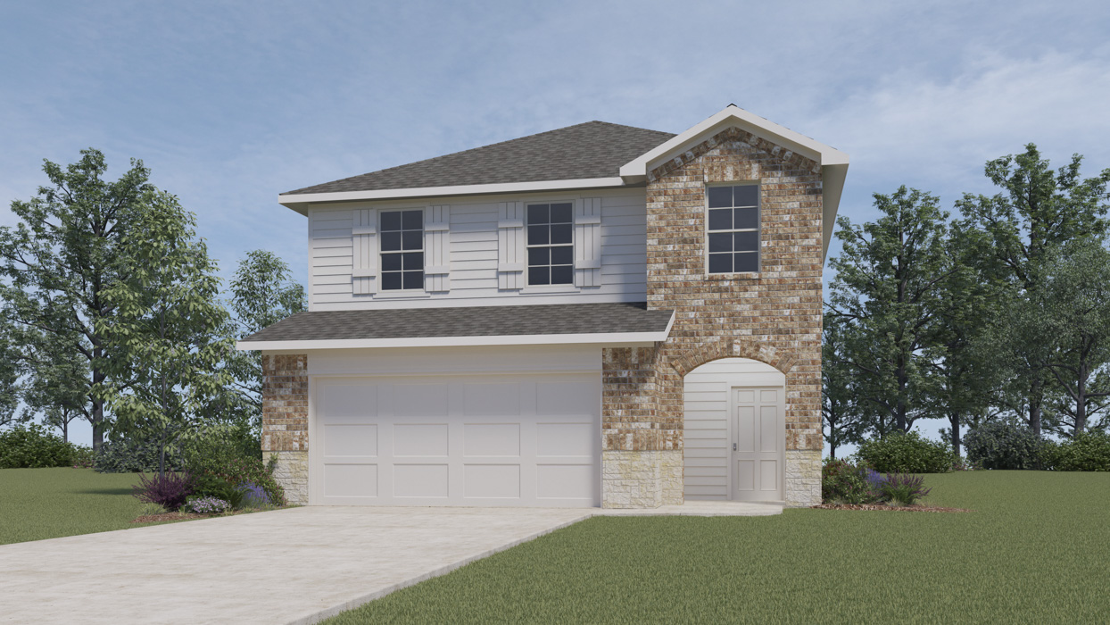 two story home rendering