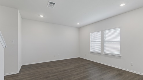 X30E living area with hardwood floors