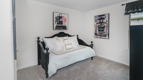 Bedroom with window and bedroom furniture