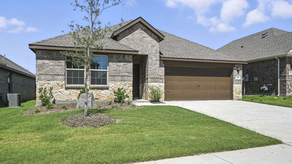 exterior of single story home