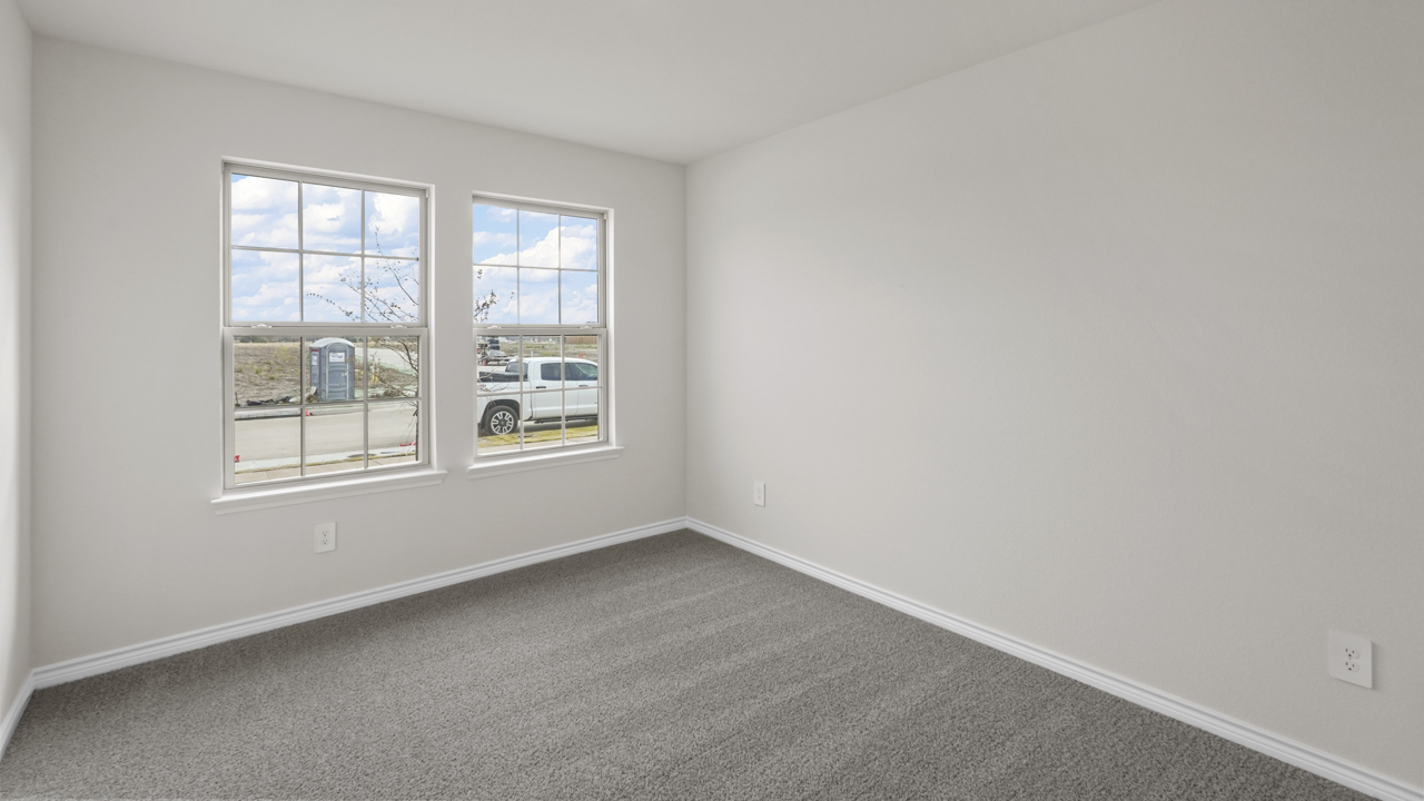 bedroom with double paned windows