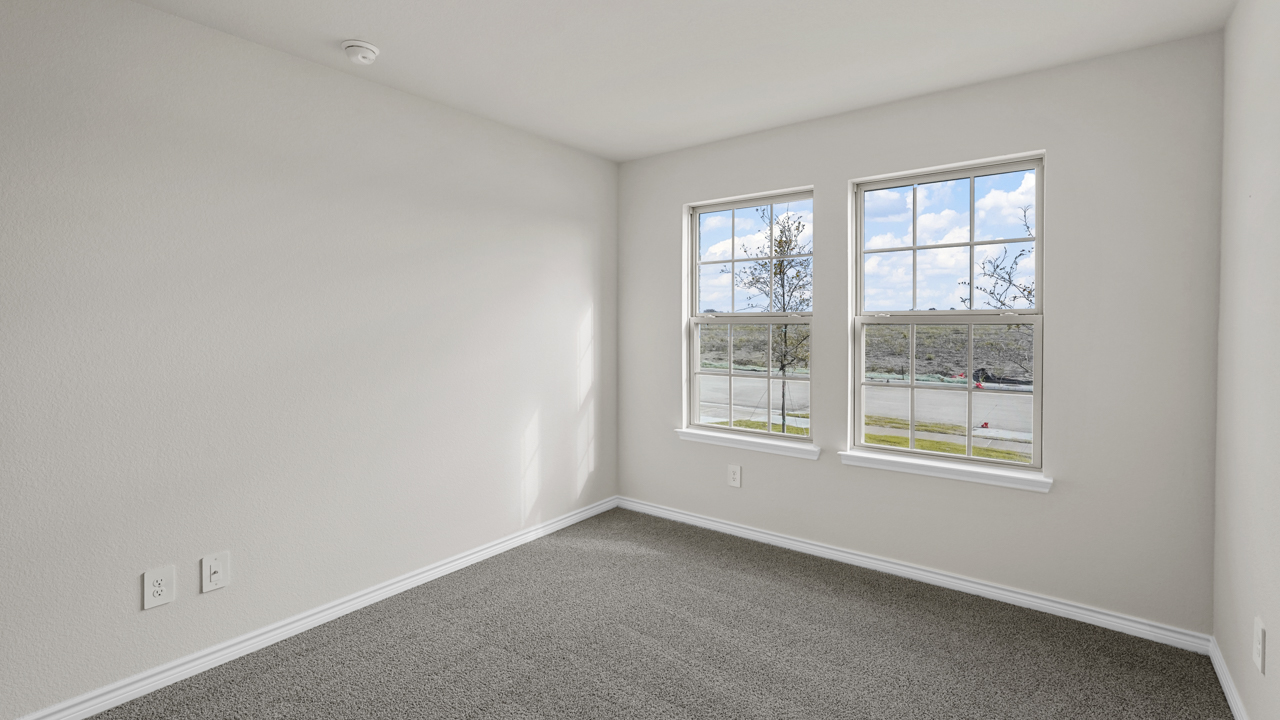 bedroom with double paned windows